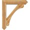 Ekena Millwork Legacy Arts and Crafts Rough Sawn Bracket w/ Offset Brace, Western Red Cedar, 8"W x 38"D x 44"H BKT0806X38X44LEC03RWR - alternate 3
